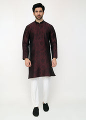 Mehroon Blended Special Kurta