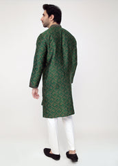 Green Blended Special Kurta