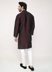 Mehroon Blended Special Kurta