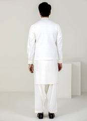 Off-White Embroidered Men's Waistcoat
