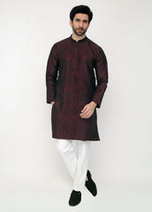 Mehroon Blended Special Kurta