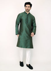 Green Blended Special Kurta