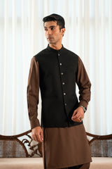 Black Waistcoat W-2028
