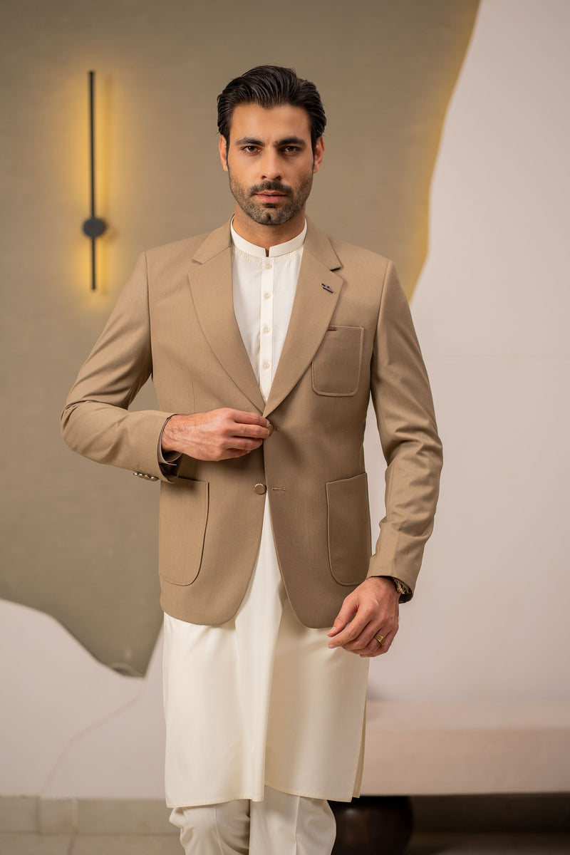 Beige Blazer CS-302