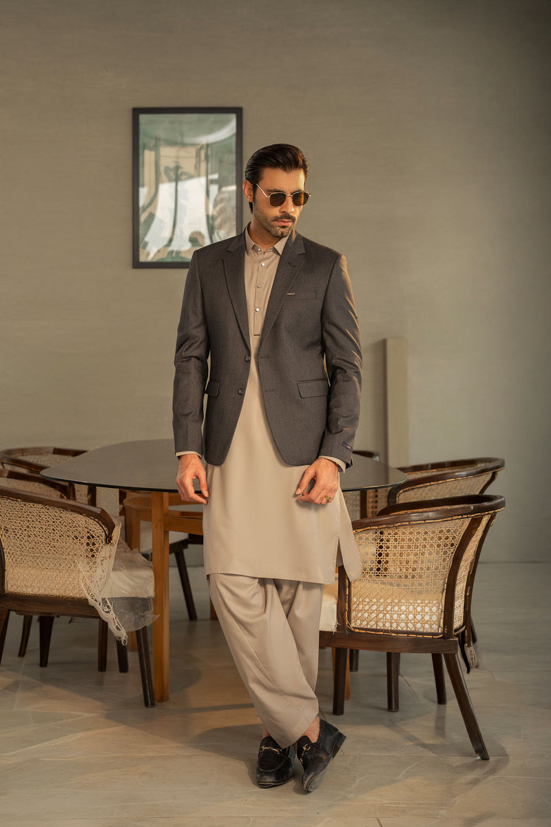 Charcoal Gray Blazer CS-298