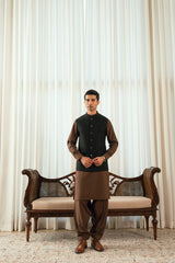 Black Waistcoat W-2028