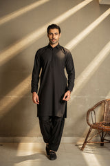 Black Shirt Color Shalwar Kameez C-10212
