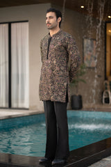 Black Embroidered Kurta Trouser FD-5068