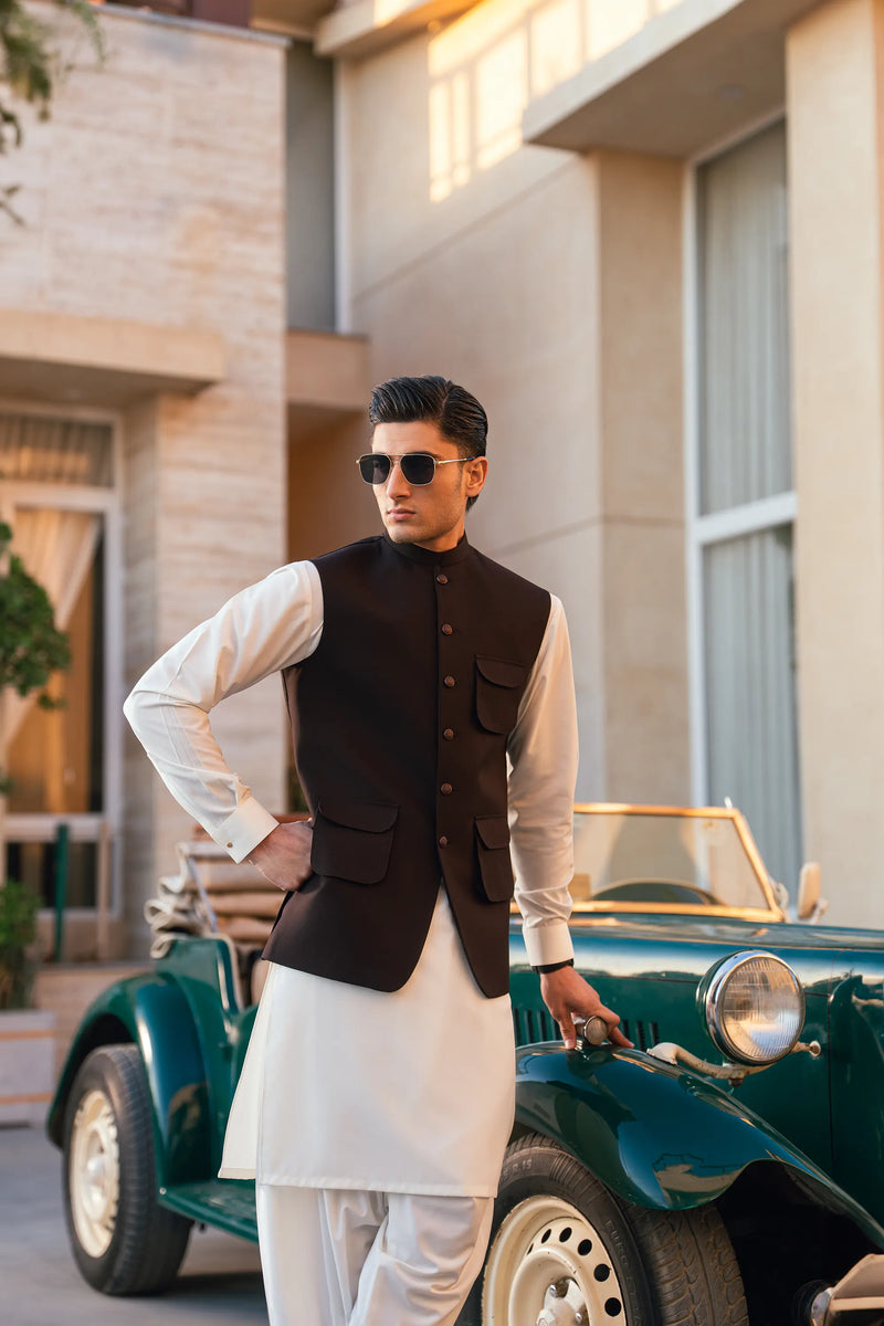 Deep Plum Suiting Waistcoat