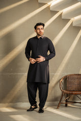 Black Shirt Color Shalwar Kameez C-10213