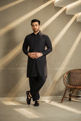 Black Shirt Color Shalwar Kameez C-10213