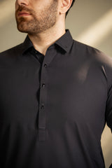 Black Shirt Color Shalwar Kameez C-10213