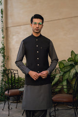 Black Suiting Waistcoat WS-2036