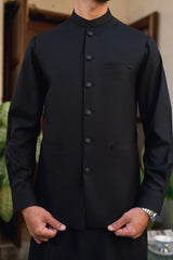 Black Waistcoat Suit WS-244-118