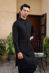 Black Waistcoat Suit WS-244-118