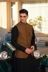 Brown Plain Waistcoat