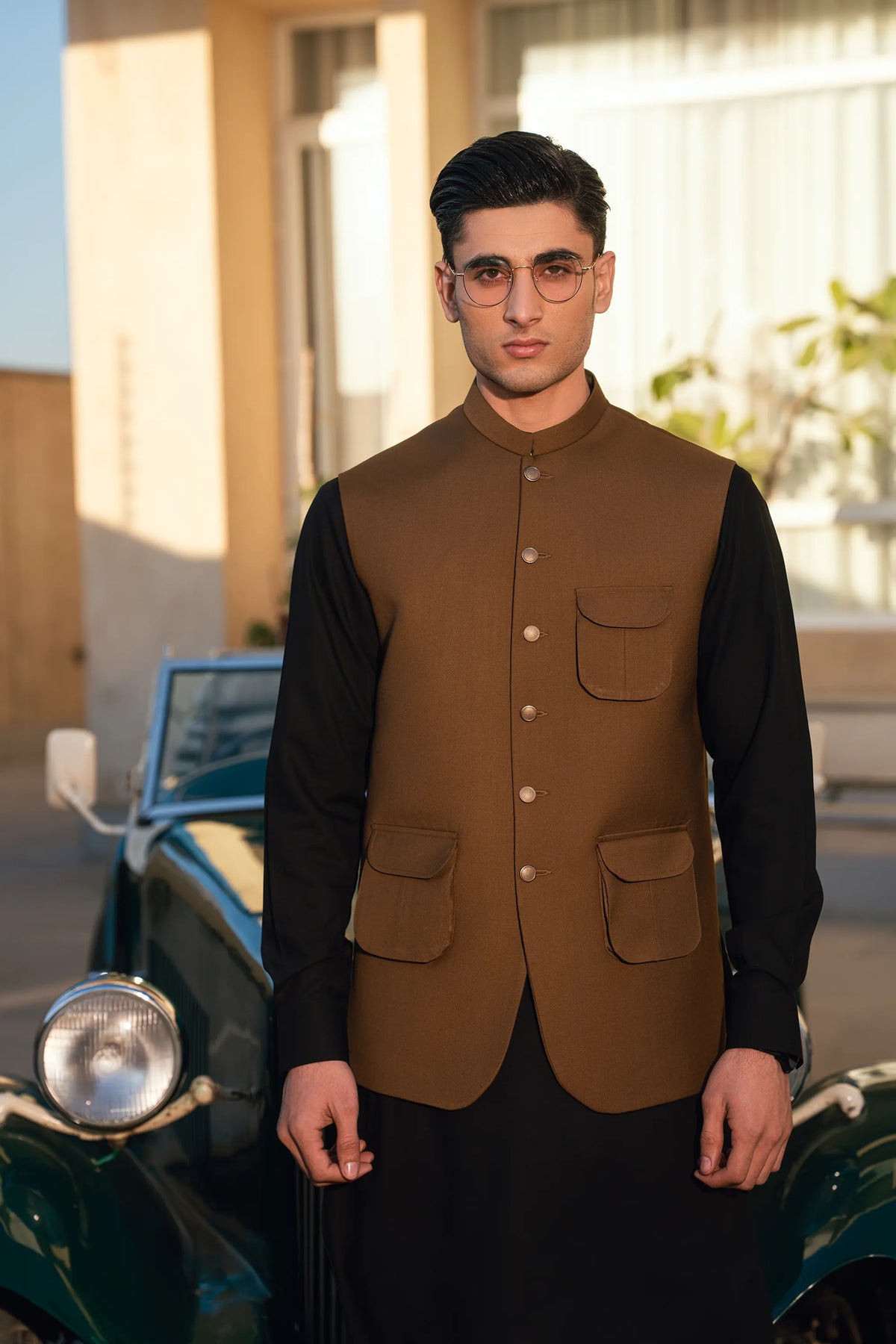 Brown Plain Waistcoat
