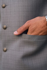 Cloud Gray Suiting Waistcoat WS-2038