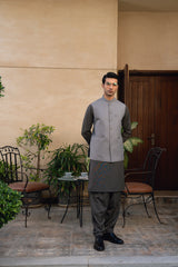 Cloud Gray Suiting Waistcoat WS-2038