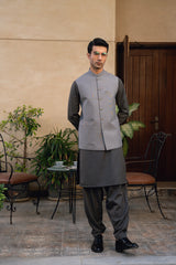 Cloud Gray Suiting Waistcoat WS-2038