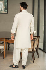 Cream Kameez Shalwar C-10206