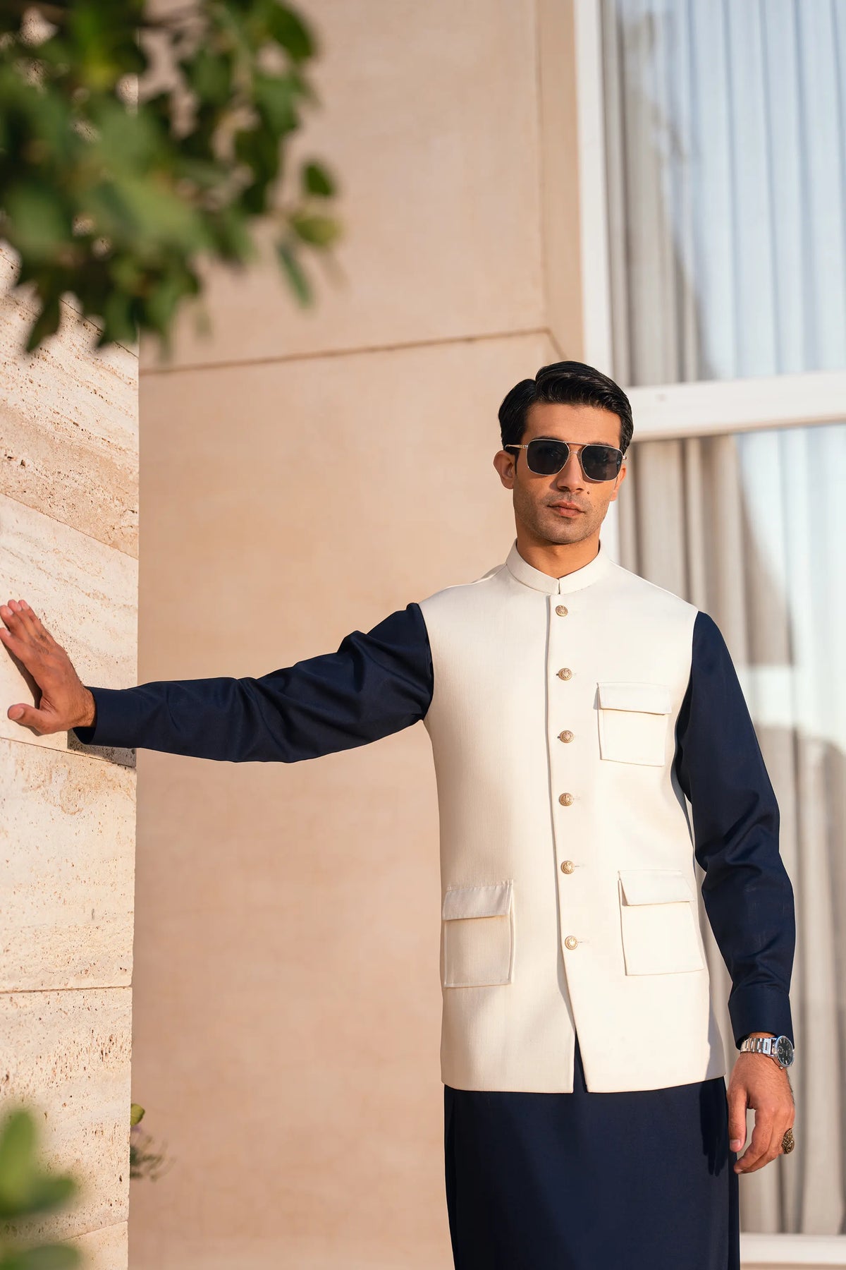 Cream Suiting  Waistcoat WS-2014