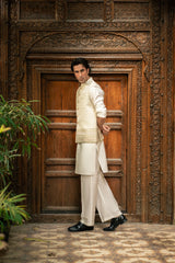 Off-White Embroidered  Waistcoat W-3006