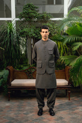 Dark Gray Waistcoat Suit WS-244-119