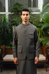 Dark Gray Waistcoat Suit WS-244-119