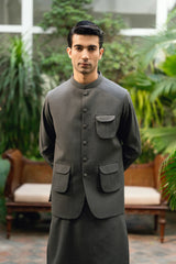 Dark Gray Waistcoat Suit WS-244-119