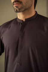 Deep Purple Embroidered Kurta Trouser C-10204