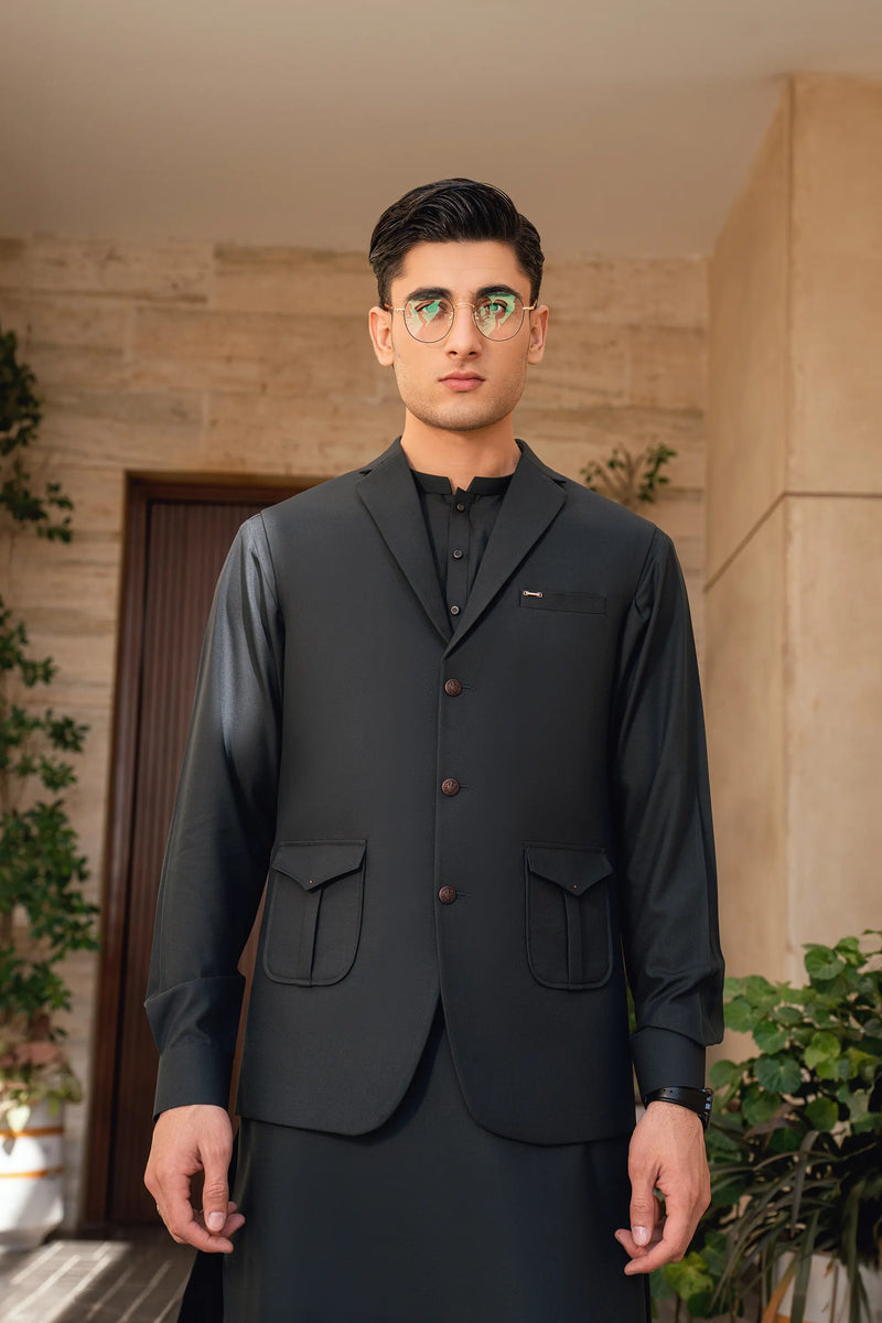 Deep Green Waistcoat Suit WS-244-117