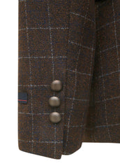Mehroon Check Smart Fit Coat