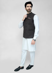 Chocolate Brown Plain Waistcoat