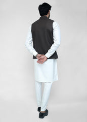 Chocolate Brown Plain Waistcoat