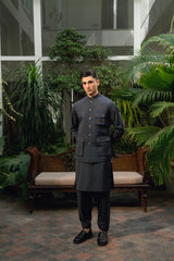 Midnight Blue Waistcoat Suit WS-244-120