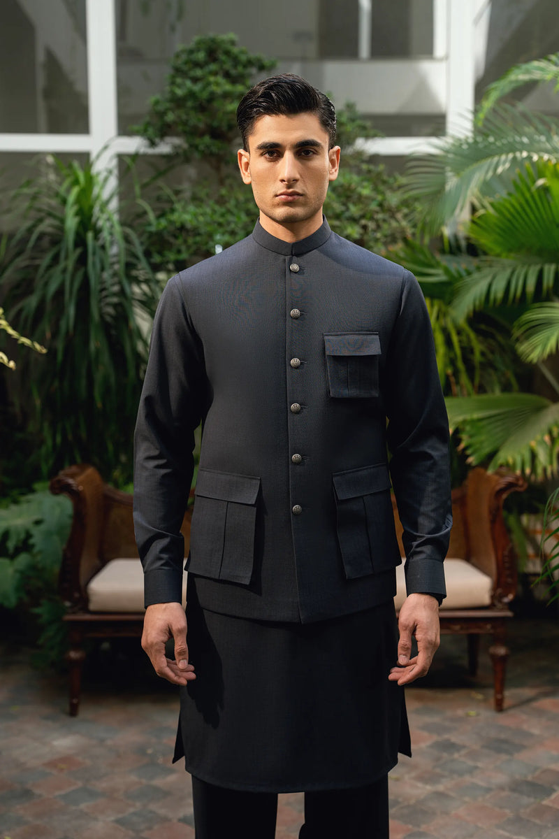 Midnight Blue Waistcoat Suit WS-244-120