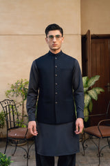 Navy Blue Suiting Waistcoat WS-2035