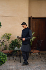 Navy Blue Suiting Waistcoat WS-2035