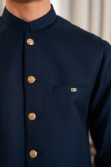 Navy Blyue Suiting Waistcoat WS-244-112