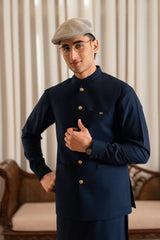 Navy Blyue Suiting Waistcoat WS-244-112