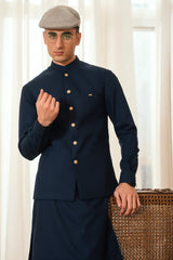 Navy Blyue Suiting Waistcoat WS-244-112