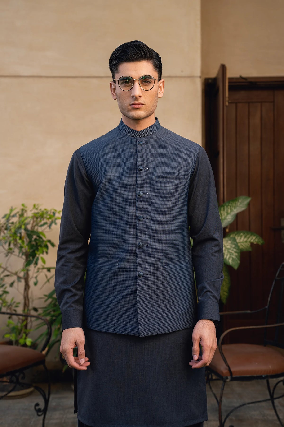 Royal Blue Suiting Waistcoat WS-2037