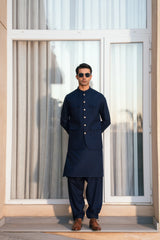 Royal Blue Suiting Waistcoat WS-244-114