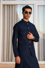 Royal Blue Suiting Waistcoat WS-244-114