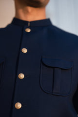 Royal Blue Suiting Waistcoat WS-244-114