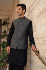 Steel Gray Suiting Waistcoat WS-2034