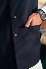 Texture Blue Waistcoat WS-2019