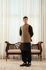 Tobacco Brown Suiting Waistcoat W-2024