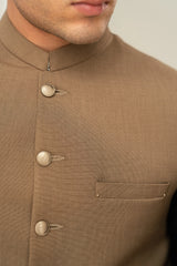 Tobacco Brown Suiting Waistcoat W-2024